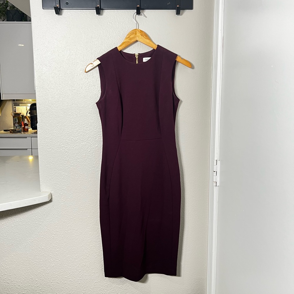 Calvin Klein sleeveless sheath dress
